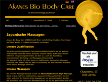 Tablet Screenshot of akanesbiobodycare.de